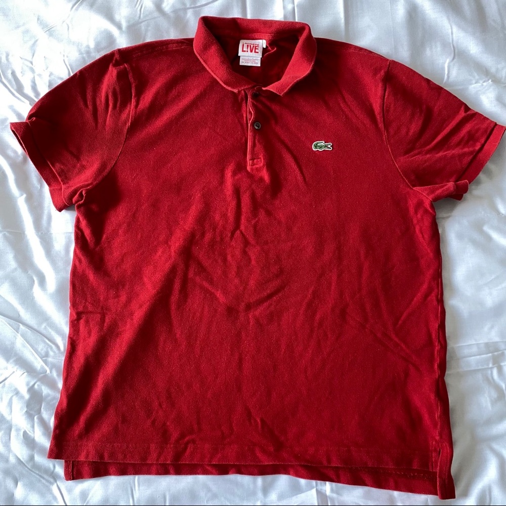 Red Lacoste Shirt